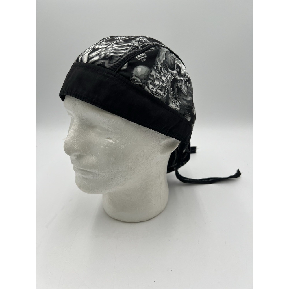 Hot Leathers Assassin Skull Headwrap Motorcycle Biker Doo Rag OSFA